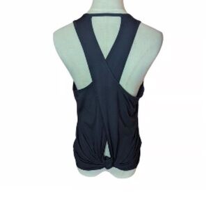 Athleta , XS,Essence,Women’s,side knot,Asymmetrical tank,navy blue, gently worn